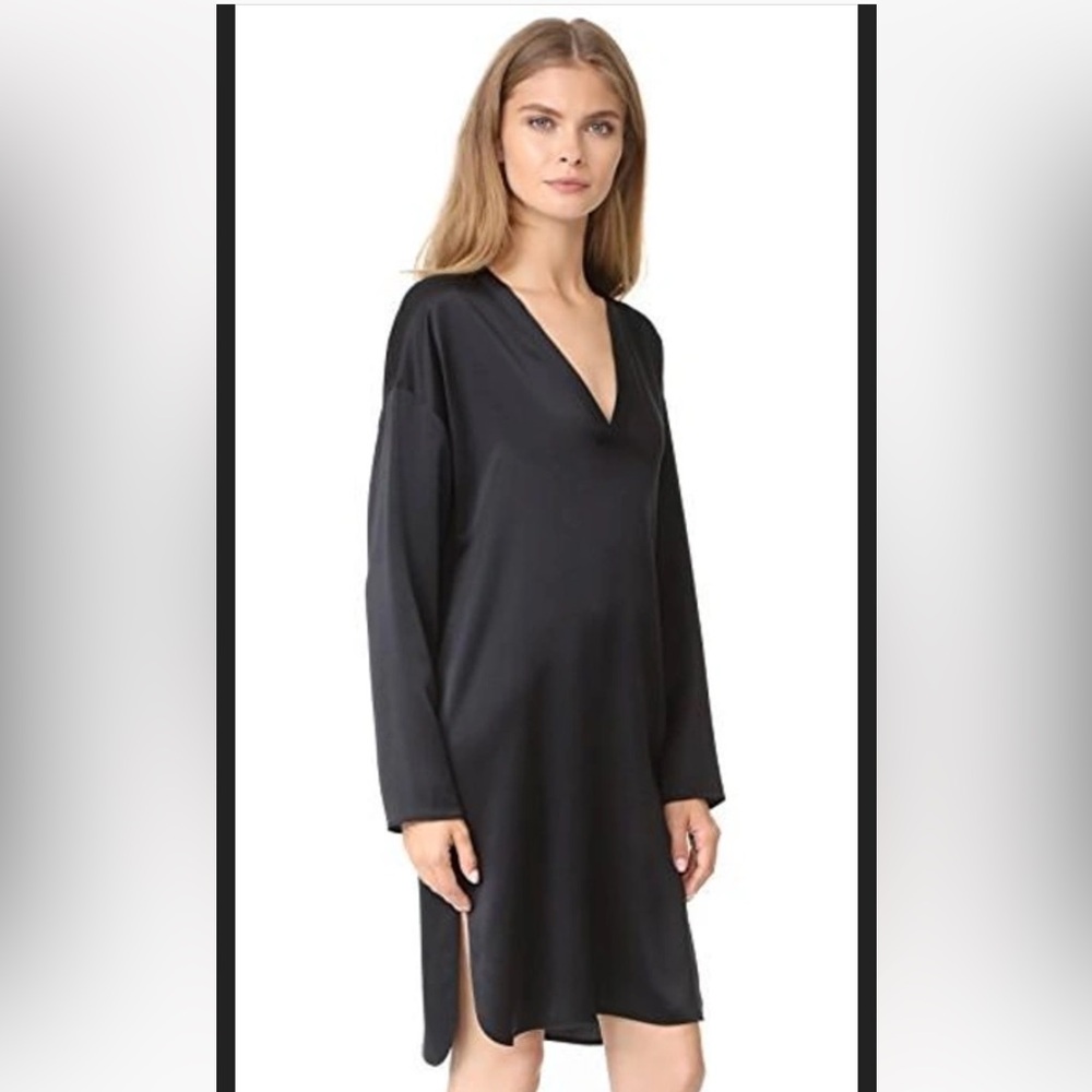 VINCE SILK BLACK TUNIC DRESS - NWT